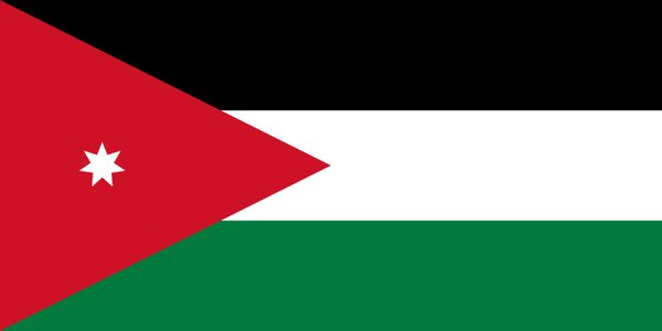 Jordan National Flag 3x5ft — World Cup 2026